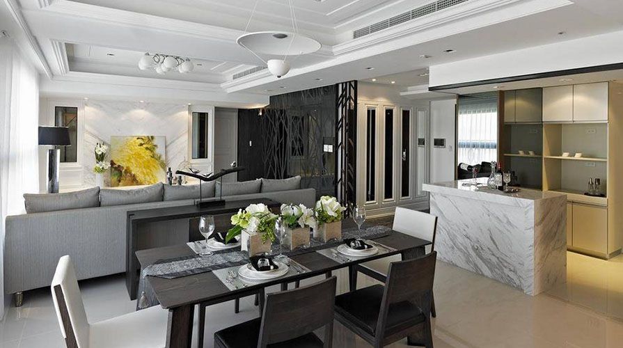 南通裝修案例198方美式三居